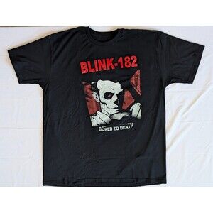 Blink-182 2016 Tour T-Shirt – Rare Misprint “Bored to Death” Size M